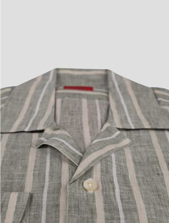 Isaia Isaia Multicolor Linen Shirt Multicolor 001