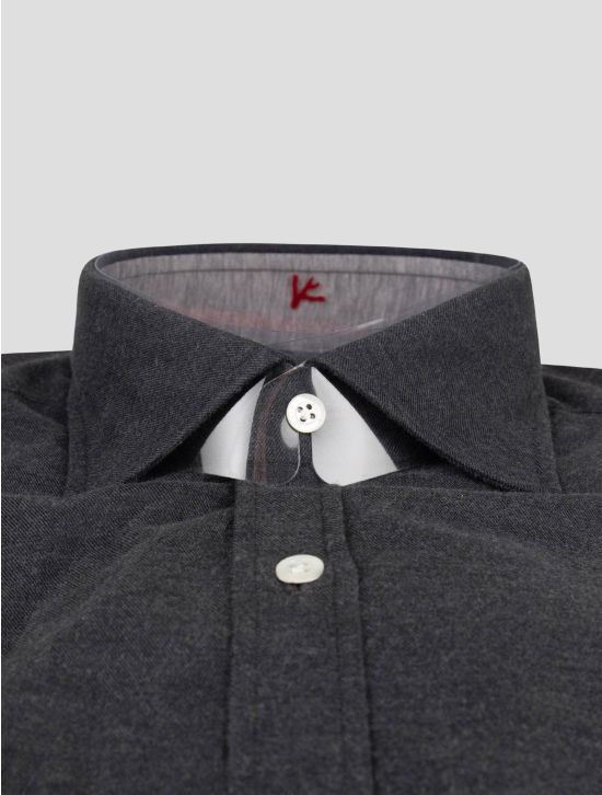 Isaia Isaia Gray Cotton Shirt Gray 001