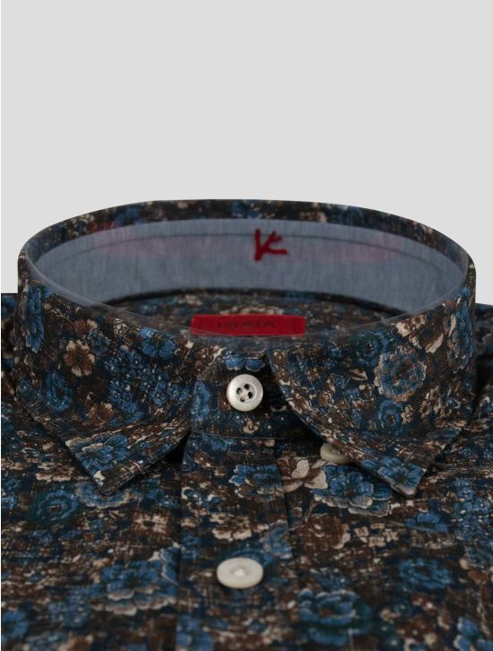 Isaia Isaia Multicolor Cotton Shirt Multicolor 001