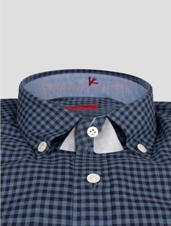 Isaia Isaia Blue Cotton Shirt Blue 001