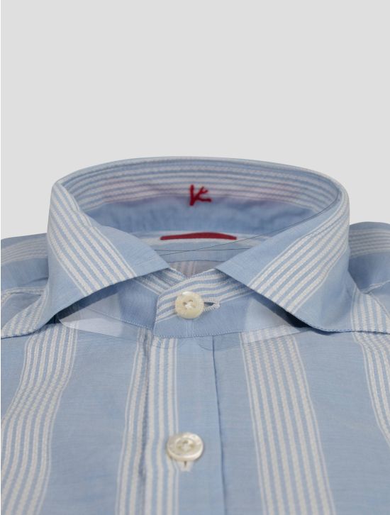 Isaia Isaia Light Blue Cotton Shirt Light Blue 001