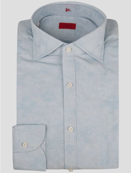 Isaia Isaia Light Blue Cotton Shirt Light Blue 000