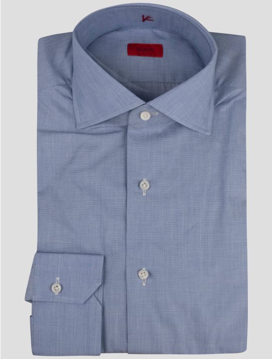 Isaia Isaia Light Blue Cotton Shirt Light Blue 000