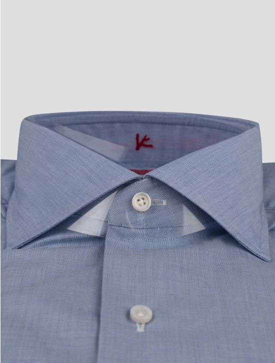 Isaia Isaia Light Blue Cotton Shirt Light Blue 001