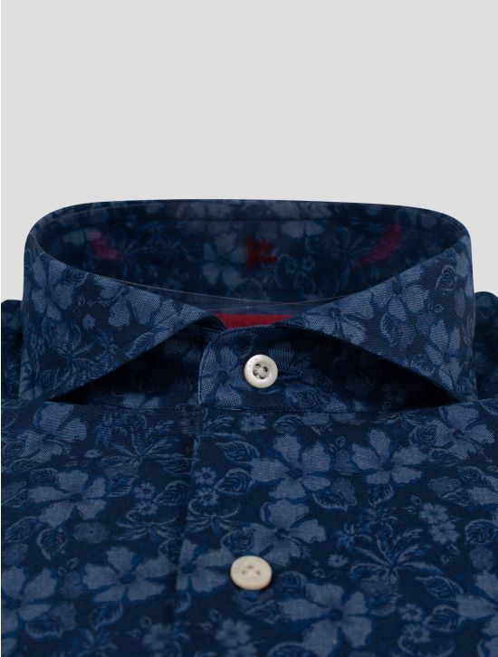 Isaia Isaia Blue Cotton Shirt Blue 001