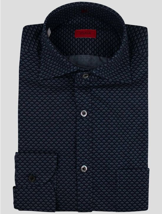 Isaia Isaia Blue Cotton Shirt Blue 000