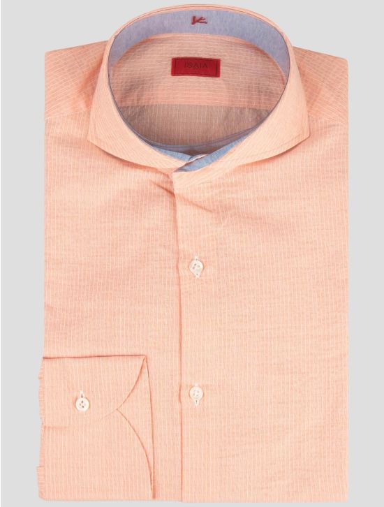 Isaia Isaia Pink Cotton Shirt Pink 000