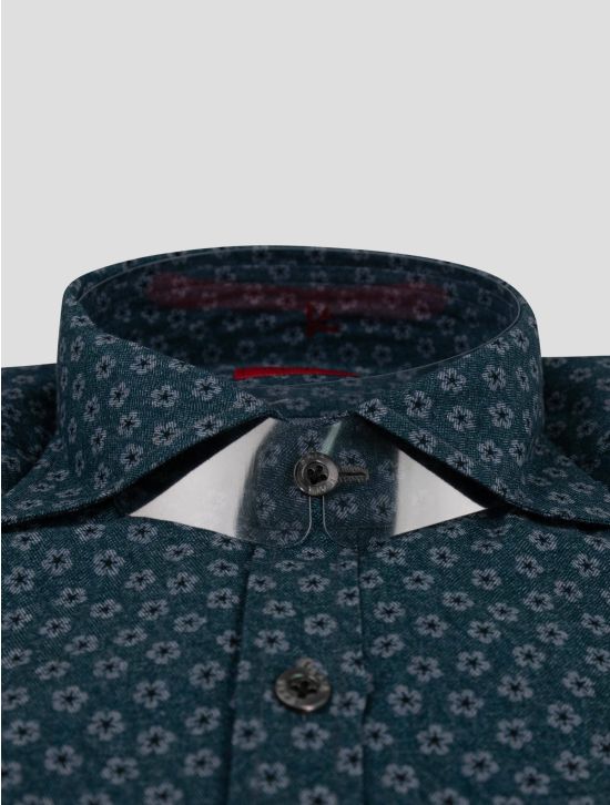 Isaia Isaia Blue Cotton Shirt Blue 001