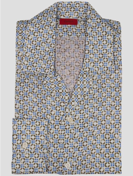 Isaia Isaia Multicolor Linen Shirt Multicolor 000