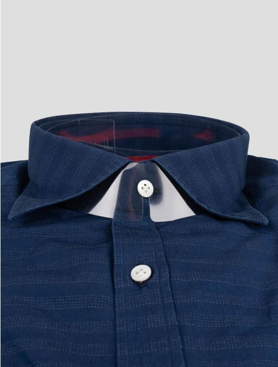 Isaia Isaia Blue Cotton Shirt Blue 001