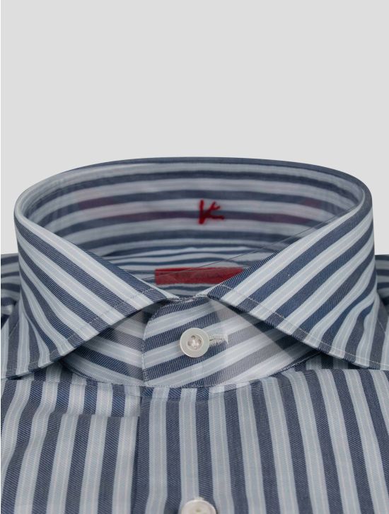 Isaia Isaia Blue Cotton Shirt Blue 001