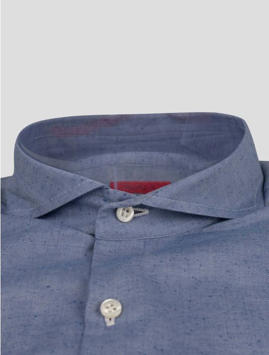 Isaia Isaia Light Blue Cotton Silk Shirt Light Blue 001