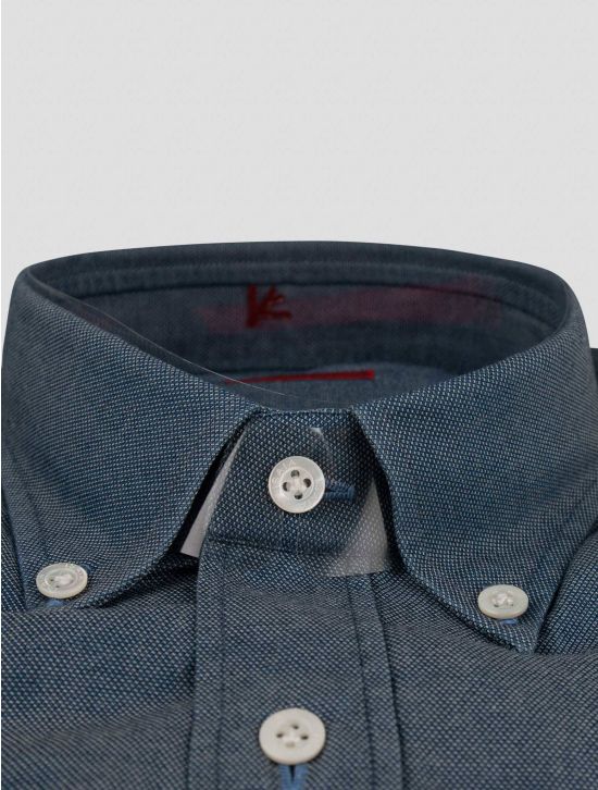 Isaia Isaia Blue Cotton Shirt Blue 001