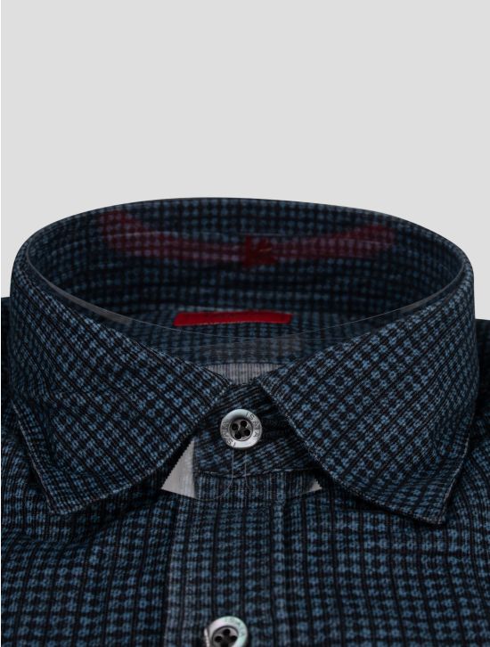 Isaia Isaia Blue Cotton Shirt Blue 001