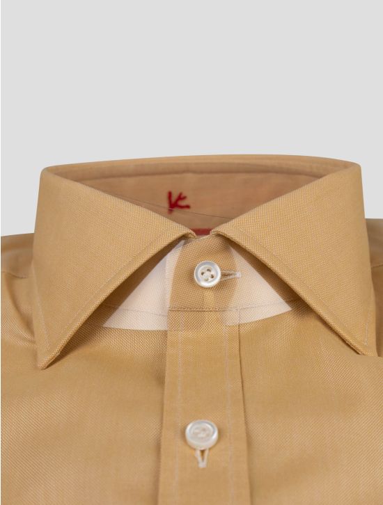 Isaia Isaia Yellow Cotton Shirt Yellow 001