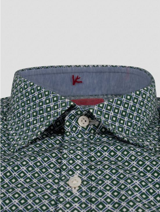 Isaia Isaia Green Cotton Shirt Green 001