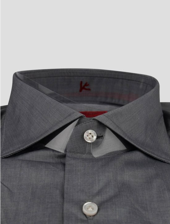 Isaia Isaia Gray Cotton Shirt Gray 001