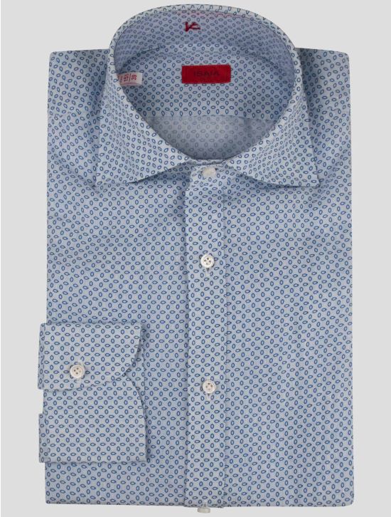 Isaia Isaia Light Blue Linen Shirt Light Blue 000