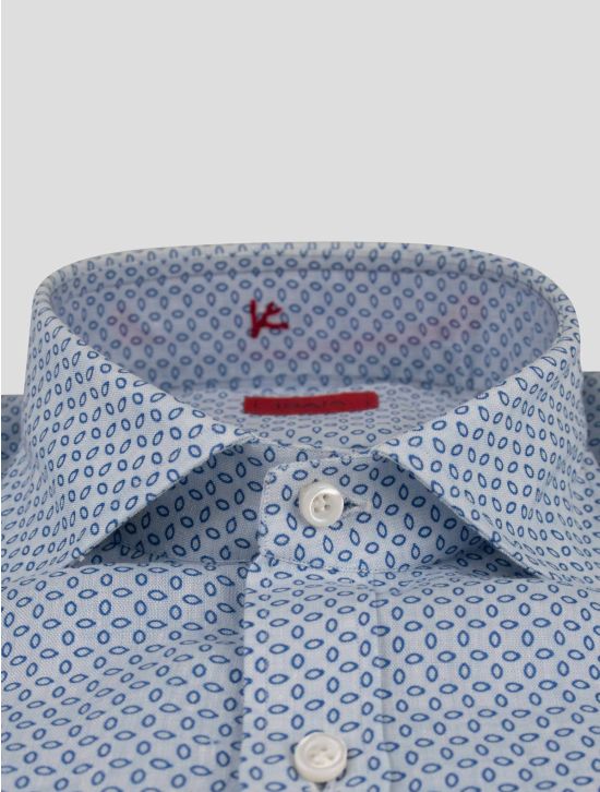 Isaia Isaia Light Blue Linen Shirt Light Blue 001