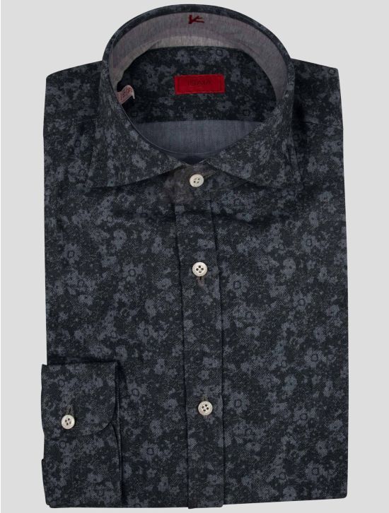 Isaia Isaia Gray Cotton Shirt Gray 000