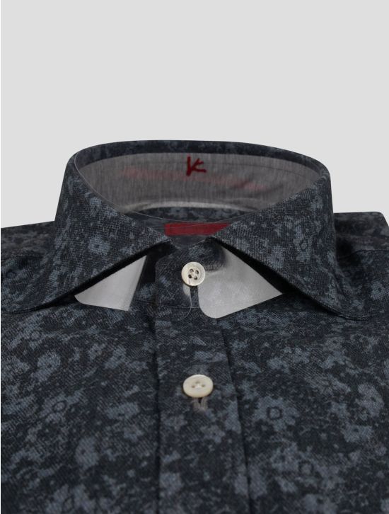 Isaia Isaia Gray Cotton Shirt Gray 001