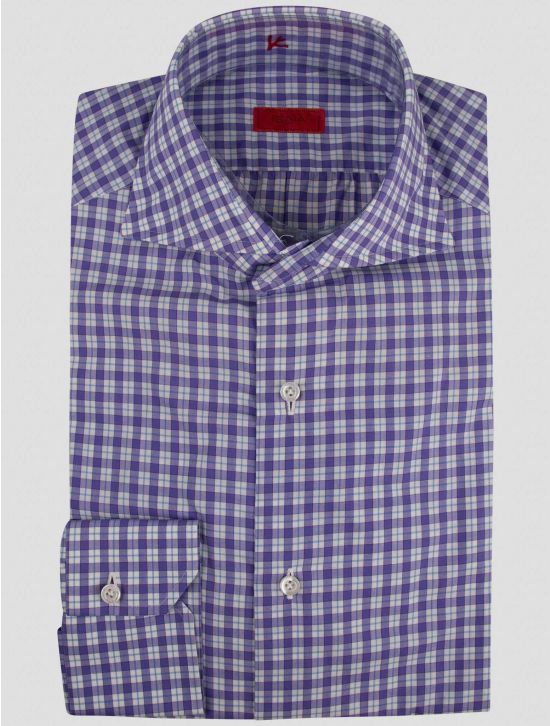 Isaia Isaia Violet Cotton Shirt Violet 000