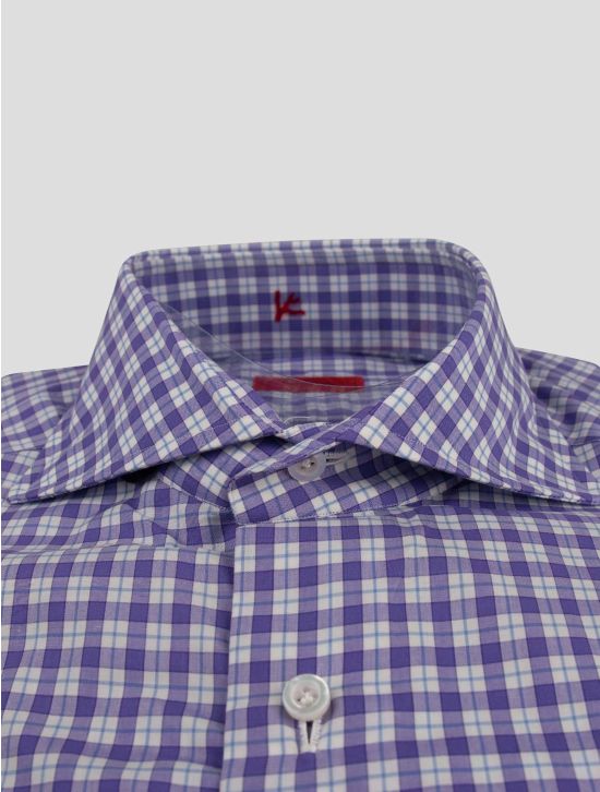 Isaia Isaia Violet Cotton Shirt Violet 001