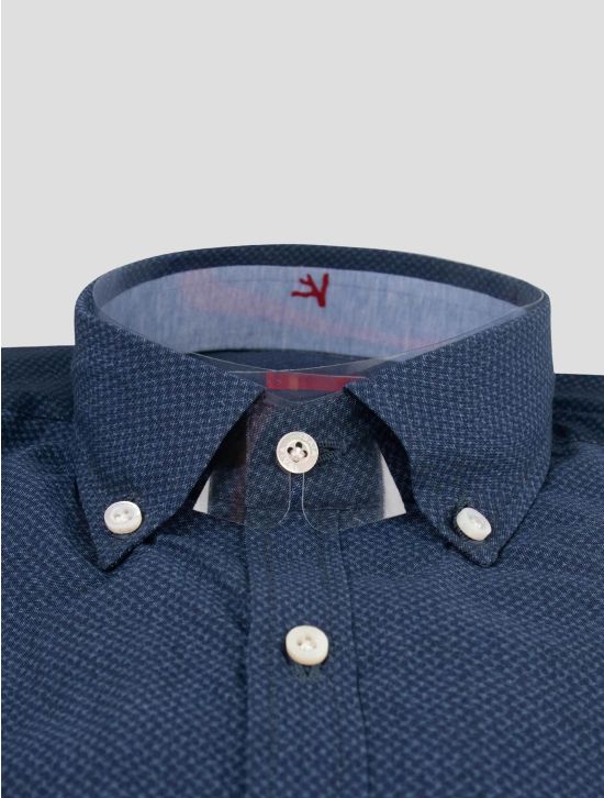 Isaia Isaia Blue Cotton Shirt Blue 001