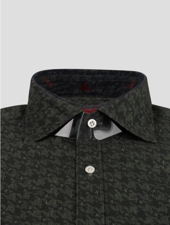 Isaia Isaia Green Cotton Shirt Green 001