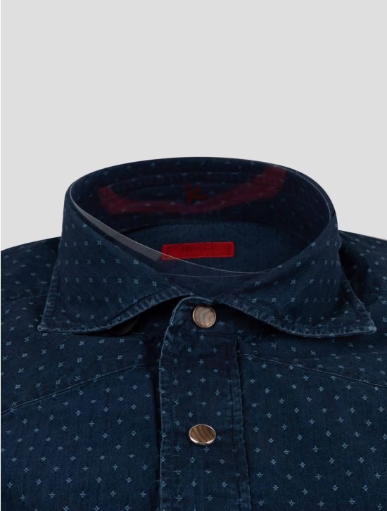 Isaia Isaia Blue Cotton Shirt Blue 001