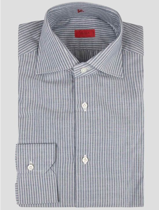 Isaia Isaia Gray Cotton Shirt Gray 000