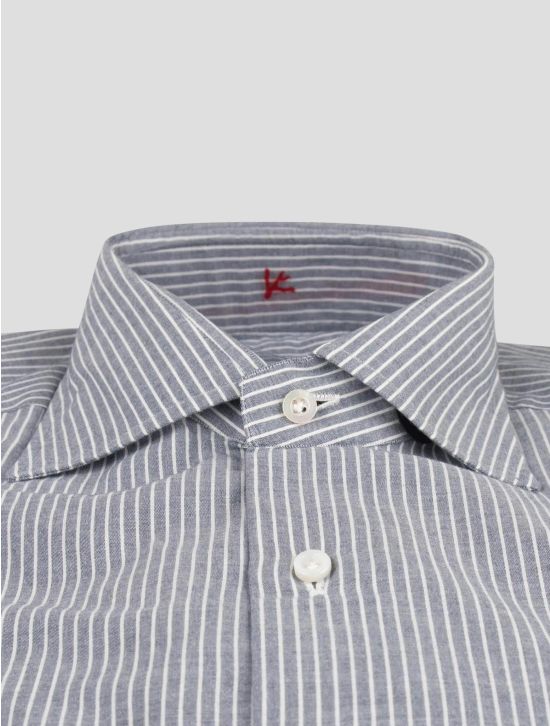 Isaia Isaia Gray Cotton Shirt Gray 001