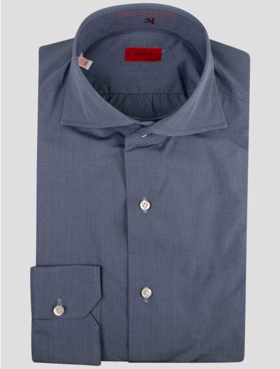 Isaia Isaia Light Blue Cotton Shirt Light Blue 000