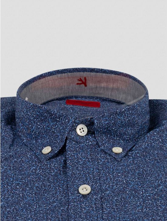 Isaia Isaia Blue Cotton Shirt Blue 001