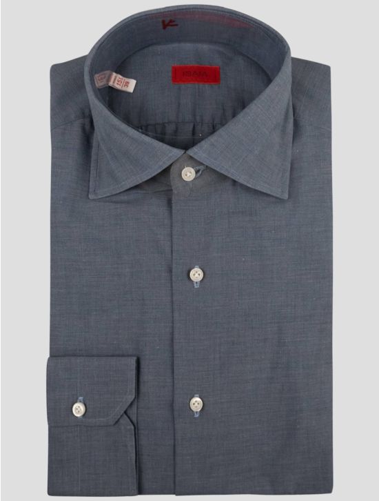 Isaia Isaia Light Blue Cotton Shirt Light Blue 000