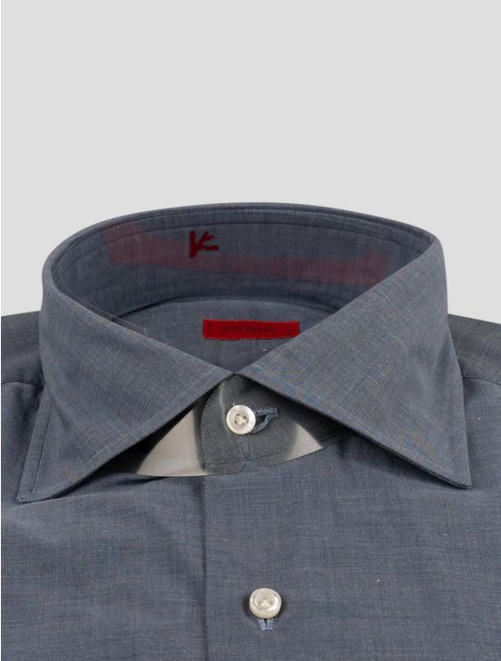 Isaia Isaia Light Blue Cotton Shirt Light Blue 001