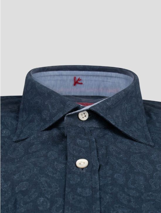 Isaia Isaia Blue Cotton Shirt Blue 001