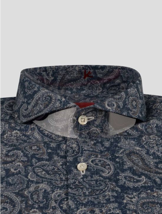 Isaia Isaia Multicolor Cotton Shirt Multicolor 001