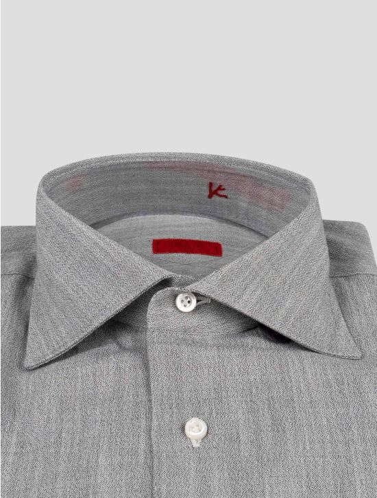 Isaia Isaia Gray Cotton Shirt Gray 001