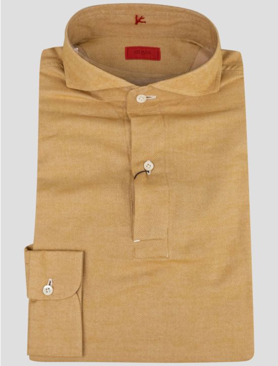 Isaia Isaia Yellow Cotton Sweater Polo Yellow 000