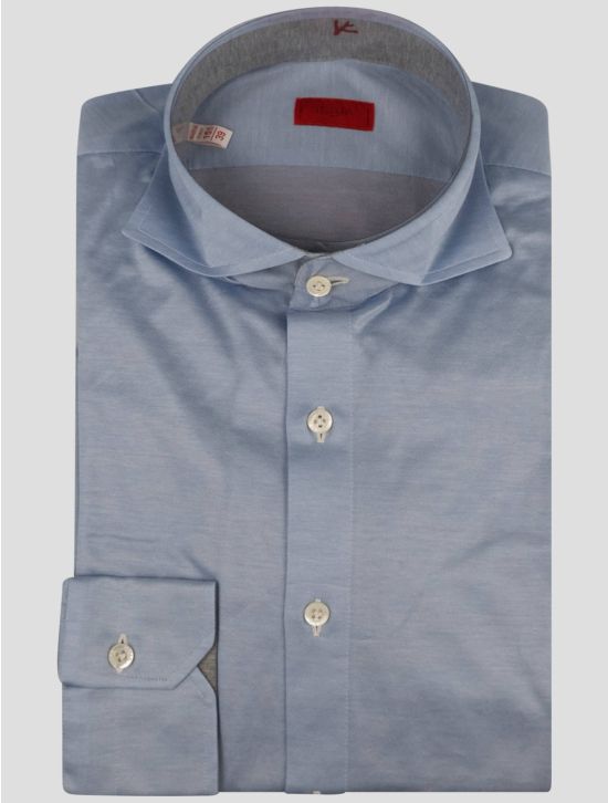 Isaia Isaia Light Blue Cotton Shirt Light Blue 000