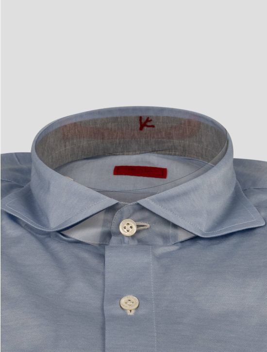 Isaia Isaia Light Blue Cotton Shirt Light Blue 001