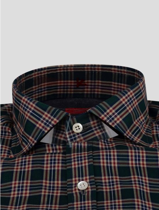 Isaia Isaia Multicolor Cotton Shirt Multicolor 001