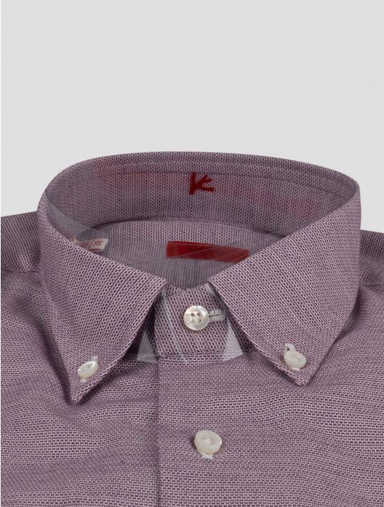 Isaia Isaia Lilac Cotton Cashmere Shirt Lilac 001