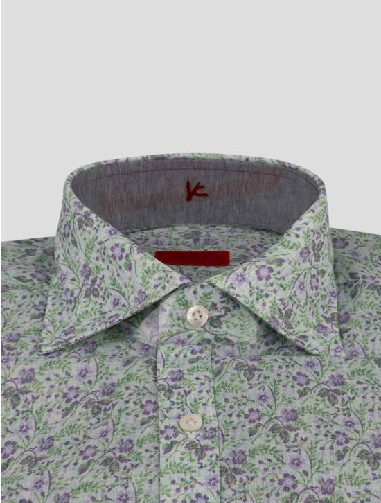 Isaia Isaia Multicolor Cotton Shirt Multicolor 001