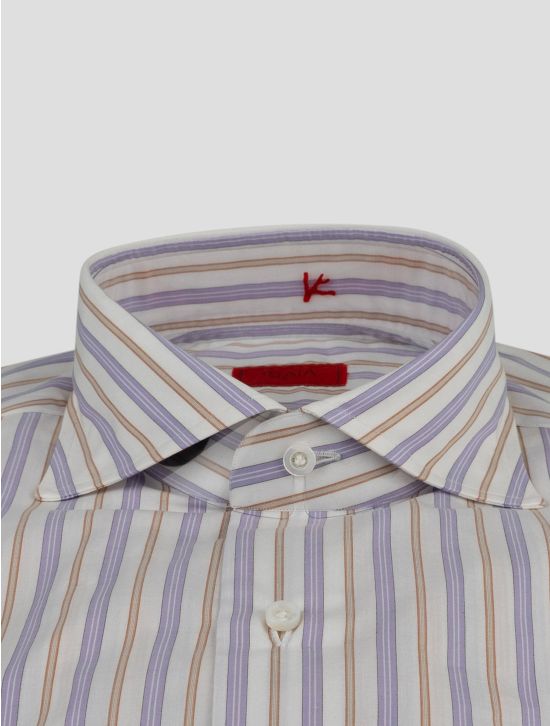 Isaia Isaia Multicolor Cotton Shirt Multicolor 001