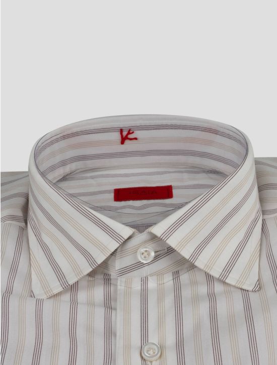 Isaia Isaia Multicolor Cotton Shirt Multicolor 001