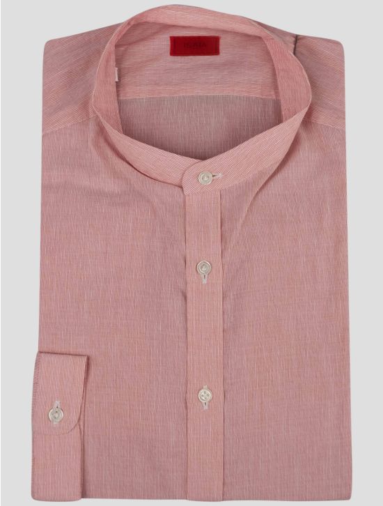 Isaia Isaia Pink Cotton Shirt Pink 000