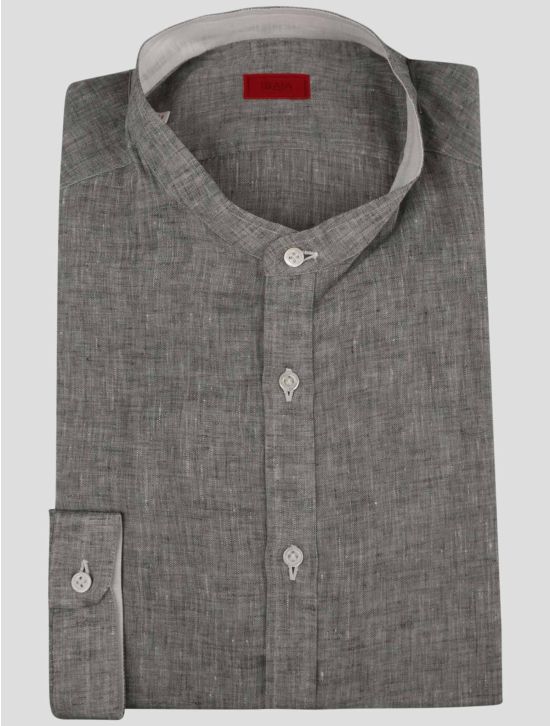 Isaia Isaia Green Linen Shirt Green 000