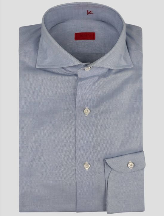 Isaia Isaia Light Blue Cotton Shirt Light Blue 000